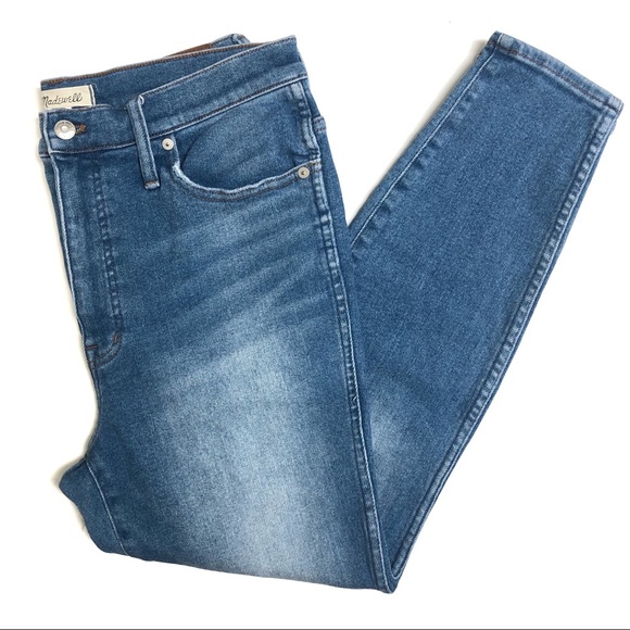 MADEWELL 10 in High-Rise Skinny Crop Denim Jeans 31 - Picture 1 of 15